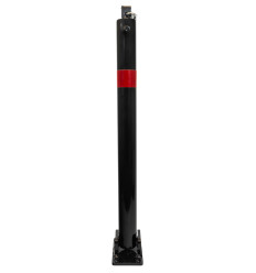 810 Black Fold Down Parking Post with  Reflective Red Band (001-4797 K/D, 001-4787 K/A).