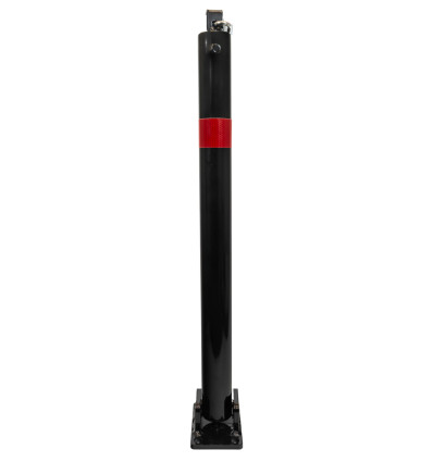 810 Black Fold Down Parking Post with  Reflective Red Band (001-** K/D, 001-** K/A).