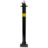 810 Black Fold Down Parking Post with Reflective Yellow Band (001-** K/D, 001-** K/A).