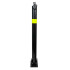 810 Black Fold Down Parking Post with Reflective HI-VIS Band (001-** K/D, 001-** K/A).