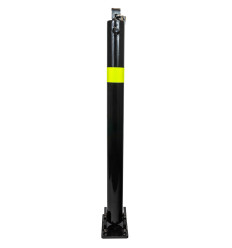 810 Black Fold Down Parking Post with Reflective HI-VIS Band (001-4799 K/D, 001-4789 K/A).