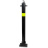 810 Black Fold Down Parking Post with Reflective HI-VIS Band (001-** K/D, 001-** K/A).