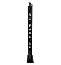 810 Black Fold Down Parking Post No Parking (001-4940 K/D, 001-4930 K/A).