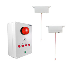 Long Range (900 metre) Wireless Disabled Toilet Alarm with Control Box & 1 Pull Cord (DA600+)