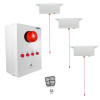 Long Range (900 metre) Wireless Disabled Toilet Alarm with Control Box, Reset Remotes, & 3 Pull Cords (DA600+)