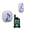 Wireless Pager Doorbell (300m) – with 1 Push Button, 4 Channel Portable Pager & Plug-in Receiver (DA600+)
