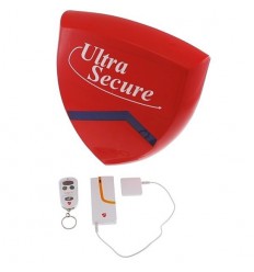 Vibration Sensor & Battery Smart Alarm Siren & Flashing Strobe.