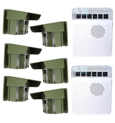 Protect 800 Driveway Alert System with 6 x PIR's (with multiple lens caps) & 2 x Receivers