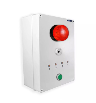 2 Channel 800 metre Wireless Panic or Entrance Alarm with Sirens & Strobes