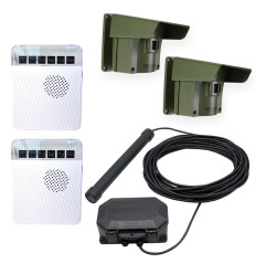 Protect 800 Wireless Vehicle Detecting Probe Driveway Alarm System with 2 PIR's & Dual Receivers