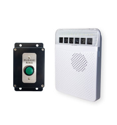 Protect 800 - Long-Range 800m Heavy-Duty Wireless Doorbell Kit with Black ‘Please Ring’ Push Button