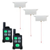 Wireless Portable Disabled Toilet (600 metre) Alert System  with 3 Pull Cords & Dual Pagers (DA600+)
