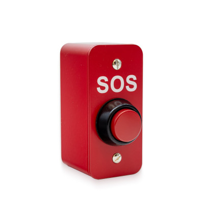 Heavy Duty Red External Push Button with embossed SOS
