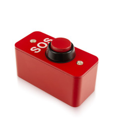 Heavy Duty Red External Push Button with embossed SOS