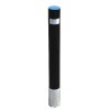 Heavy Duty Black 120 PB Removable Security Bollard with Lock (001-1460 K/D, 001-1450 K/A).