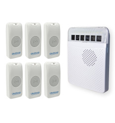 Long Range 800 metre Wireless Doorbell Kit with 6 Push Button (Protect 800)