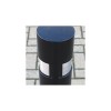 Stainless Steel Reflective Strip, for the Static Black Steel Bollard (side view).