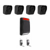 600m motion alert system with Solar Powered Solar Siren & 4 Battery powered PIRs (DA600+)