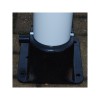 Front View of the Base, for the Heavy Duty Fold Down 900W-110 Security Bollard