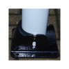 Side View of the Base, for the H/Duty Fold Down 900W-110 Security Bollard