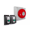 Wireless Warehouse & Industrial Doorbell Kit – 800m Range, Plug-In Bell with 2 Heavy Duty Black Buttons (PROTECT 800)