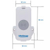 Wireless Warehouse/Industrial Doorbell Kit with Battery Operated Simple Bell & Button (PROTECT 800)