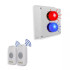 Wireless Warehouse/Industrial Doorbell Kit with Battery Operated Simple Bell & Button (PROTECT 800)