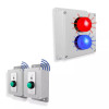 Wireless Warehouse/Industrial Doorbell Kit with Battery Operated Simple Bell & Button (PROTECT 800)