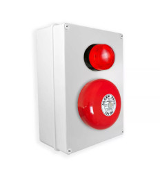 Wireless Warehouse & Industrial Doorbell Kit – Battery Operated Bell & Push Button (PROTECT 800)
