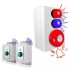 Wireless Warehouse & Industrial Doorbell Kit – Battery Operated Bell & Push Button (PROTECT 800)