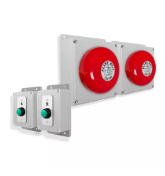 Wireless Warehouse & Industrial Doorbell Kit – Battery Operated Bell & Push Button (PROTECT 800)