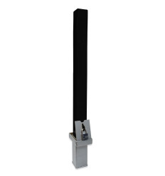 Black Lift Out Locking Security Bollard – Heavy Duty Removable Parking Post (790R)