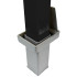 Black Lift Out Locking Security Bollard – Heavy Duty Removable Parking Post (790R)
