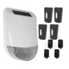 Wireless Outdoor Alarm (150m) – 4 PIR Motion Detector with Solar Siren Security System (HY)