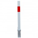 White & Red 100P Removable Parking & Security Post