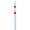 Spigot White & Red 76 mm Diameter Static Bollard (001-2116)