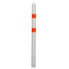 76 mm Diameter White & Orange Spigot Steel Bollard & Eyelet (001-2118)