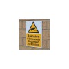 Spanish CCTV External Warning Sign