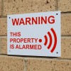English A5 External Alarm Warning Sign