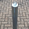 Galvanised 76 mm Diameter Removable Security Post & Chain Eyelet (top view).