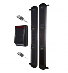 Fully Wireless Perimeter Beams & Siren & Strobe Security System.