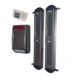 Fully Wireless Perimeter Beams & Siren & Strobe Security System.