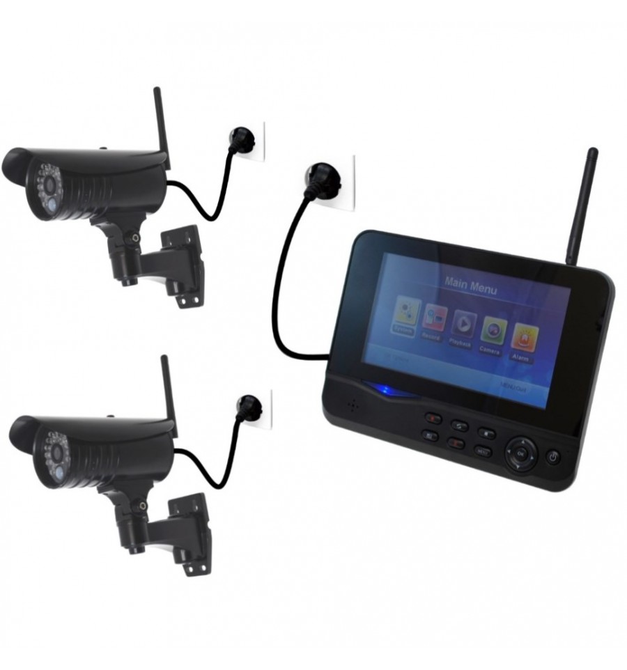 300 metre Wireless CCTV System|2 x External Cameras|