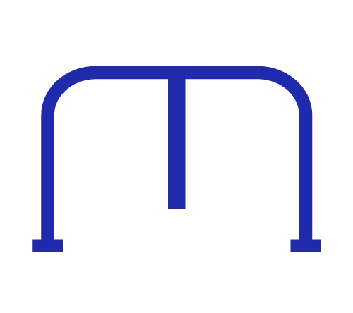 FOLDING HOOP PARKING POSTS