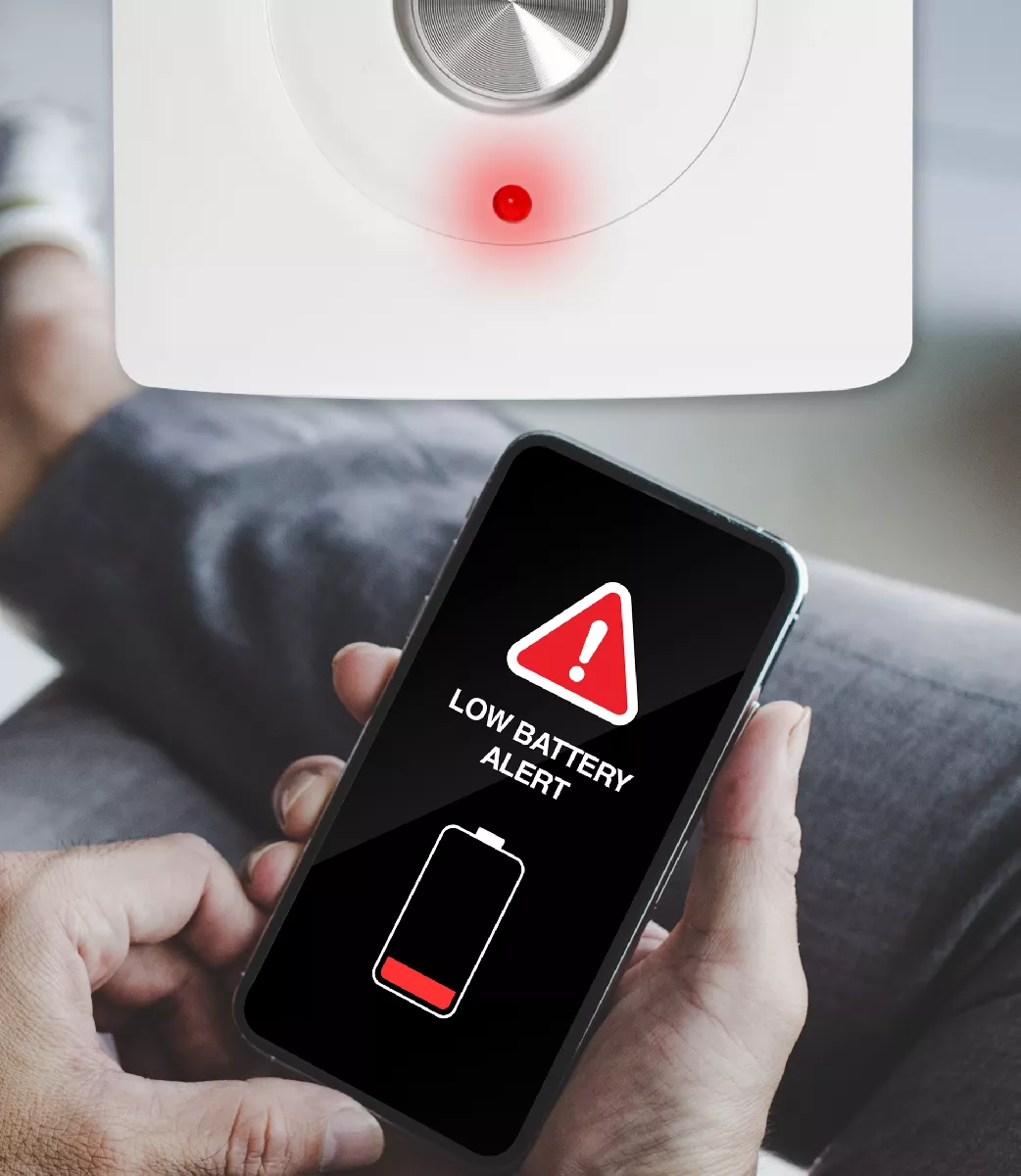 ULTRAPIR 4G LOW BATTERY ALERT VIA SMS)
